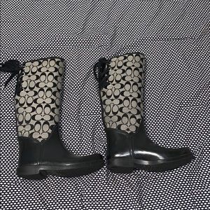 Coach rain boots